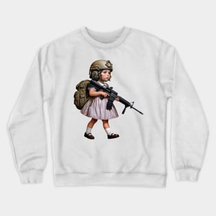 The Little Girl and a Gun Crewneck Sweatshirt